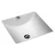 16 x 16 in. Square Undermount Bathroom Sink in White-A0426000020