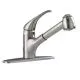 Single Handle Pull Out Kitchen Faucet in Stainless Steel - PVD-A4205104075