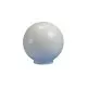 8 in. Necked Acrylic Globe Shade in White-C20008WH4F