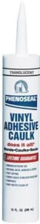 10 oz. Does It All Vinyl Adhesive Caulk in Clear-DAP00006
