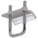 Strut Beam Clamp, Zinc Plated, Steel, 3/4 in.-B44122SS4