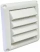 6 x 8 in. White Louvered Hood-DHSM6W