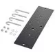 Steel Painted Rack-to-Runway Mounting Plate Kit with Black Finish-LRRMPBLK