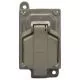 Ark-Gard® Interlocked Circuit Breaking Dead End Receptacle Assembly With 3/4 in. Hub, 1-Gang, 20A, 125V-ENR21201
