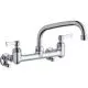 Two Lever Handle Wall Mount Service Faucet in Polished Chrome-ELK940AT08L2H
