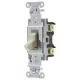 Toggle Switch, Commercial Grade, 20A, 120/277V ac, 1-Pole, Ivory-CS1201