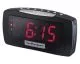 Plastic Clock Radio in Black-HHCR330