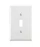 1 Gang Thermoset Plastic Wall Plate in White-L80501W