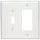 2-Gang 1-Toggle Decorative Plate in White-L80605W