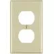 1 Gang Thermoset Plastic Wall Plate in Ivory-L86003