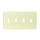4-Gang Standard Size Toggle Device Switch Wall Plate in Ivory-L86012