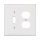 2-Gang Duplex Receptacle Wall Plate in Ivory-LPJ18I