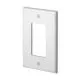 1 Gang Thermoplastic Nylon Wall Plate in White-LPJ26W
