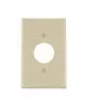 1-Gang Single Receptacle Wall Plate in Ivory-LPJ7I
