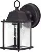 1 Light 60W Outdoor Wall Cube Lantern Textured Black-N60638
