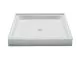 42 in. x 42 in. Shower Base with Center Drain in White-PFSB4242WH