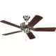 42 in. 5-Blade Ceiling Fan in Brushed Nickel-PP250009