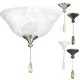 20W 2-Light LED Ceiling Fan Light Kit with Alabaster in Unfinished-PP261201WB