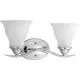 17-1/4 in. 100W 2-Light Bath Light in Polished Chrome-PP319115