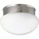 1 Light 60W CTC Fixture White Glass Brushed Nickel-PP340809