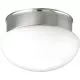 2 Light 60W CTC Fixture White Glass Brushed Nickel-PP341009