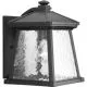 12 in. 100W 1-Light Outdoor Wall Lantern in Black-PP590731