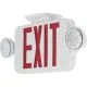 Battery Back Up LED Exit/Emergency Combo Light Red Letters-PPECUEUR30
