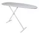 14 in. Classic Metal Ironing Board with Cotton Cover in Silver-PPV0210XD