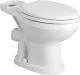Elongated Toilet Bowl in White-SAN097