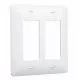 2 Gang Wall Plate in Textured White-T5500W