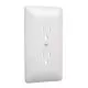 1 Gang PVC Wall Plate in White (Pack of 5)-TMW2000W