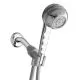 2.5 gpm CCN Trim Handheld Showerhead 6-Settings with Massage in Polished Chrome and Grey-WSM653